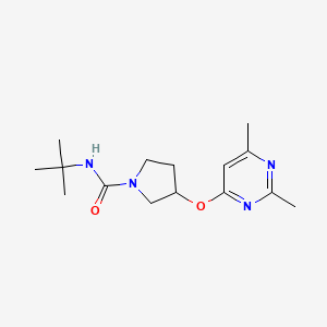 N-tert-butyl-3-[(2,6-dimethylpyrimidin-4-yl)oxy]pyrrolidine-1-carboxamide