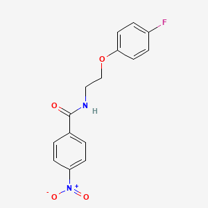 molecular formula C15H13FN2O4 B2736863 N-(2-(4-fluorophenoxy)ethyl)-4-nitrobenzamide CAS No. 1105209-97-9