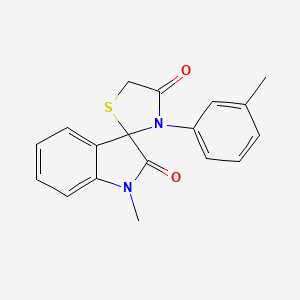 molecular formula C18H16N2O2S B2736865 1'-Methyl-3-(3-methylphenyl)spiro[1,3-thiazolidine-2,3'-indole]-2',4-dione CAS No. 894564-55-7