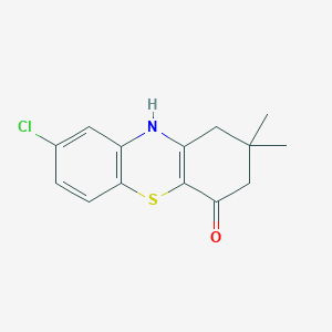 molecular formula C14H14ClNOS B273687 8-chloro-2,2-dimethyl-2,3-dihydro-1H-phenothiazin-4(10H)-one 