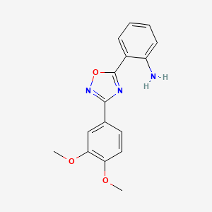 2-[3-(3,4-Dimethoxyphenyl)-1,2,4-oxadiazol-5-yl]aniline