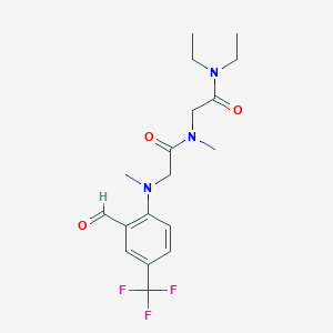 N-[2-(Diethylamino)-2-oxoethyl]-2-[2-formyl-N-methyl-4-(trifluoromethyl)anilino]-N-methylacetamide