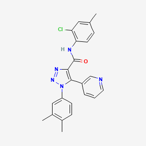 molecular formula C23H20ClN5O B2736882 N-(2-chloro-4-methylphenyl)-1-(3,4-dimethylphenyl)-5-(pyridin-3-yl)-1H-1,2,3-triazole-4-carboxamide CAS No. 1251698-14-2