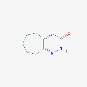 molecular formula C9H12N2O B2736888 2,5,6,7,8,9-hexahydro-3H-cyclohepta[c]pyridazin-3-one CAS No. 39716-45-5
