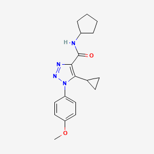 N-cyclopentyl-5-cyclopropyl-1-(4-methoxyphenyl)-1H-1,2,3-triazole-4-carboxamide