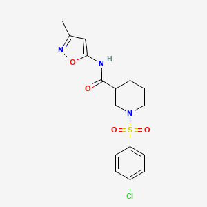 1-((4-chlorophenyl)sulfonyl)-N-(3-methylisoxazol-5-yl)piperidine-3-carboxamide
