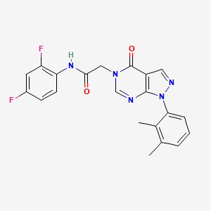 molecular formula C21H17F2N5O2 B2736920 N-(2,4-difluorophenyl)-2-[1-(2,3-dimethylphenyl)-4-oxopyrazolo[3,4-d]pyrimidin-5-yl]acetamide CAS No. 895022-57-8