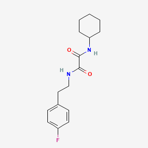 molecular formula C16H21FN2O2 B2736924 N1-cyclohexyl-N2-(4-fluorophenethyl)oxalamide CAS No. 356800-17-4