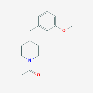 1-[4-[(3-Methoxyphenyl)methyl]piperidin-1-yl]prop-2-en-1-one