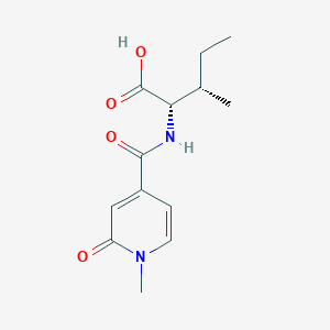 molecular formula C13H18N2O4 B2736944 (2S,3S)-3-methyl-2-[(1-methyl-2-oxo-1,2-dihydropyridin-4-yl)formamido]pentanoic acid CAS No. 1807896-11-2
