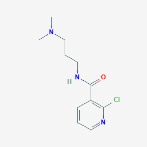 molecular formula C11H16ClN3O B2736947 2-氯-N-[3-(二甲胺基)丙基]烟酰胺 CAS No. 546116-78-3