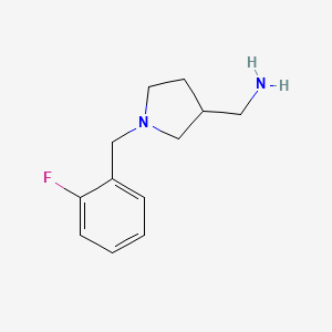 molecular formula C12H21Cl2FN2O B2736954 (1-(2-Fluorobenzyl)pyrrolidin-3-yl)methanamine CAS No. 1017417-50-3