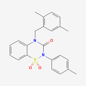 4-(2,5-dimethylbenzyl)-2-(4-methylphenyl)-2H-1,2,4-benzothiadiazin-3(4H)-one 1,1-dioxide