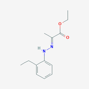 molecular formula C13H18N2O2 B273697 Ethyl 2-[(2-ethylphenyl)hydrazono]propanoate 