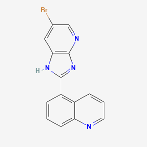 5-{6-bromo-4H-imidazo[4,5-b]pyridin-2-yl}quinoline