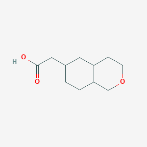 molecular formula C11H18O3 B2736978 2-(3,4,4a,5,6,7,8,8a-Octahydro-1H-isochromen-6-yl)acetic acid CAS No. 2287923-41-3