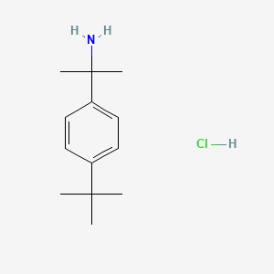 molecular formula C13H22ClN B2736987 2-(4-叔丁基苯基)丙基-2-胺；盐酸盐 CAS No. 2260932-01-0