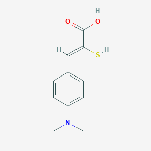 molecular formula C11H13NO2S B273702 3-[4-(Dimethylamino)phenyl]-2-sulfanylacrylic acid 