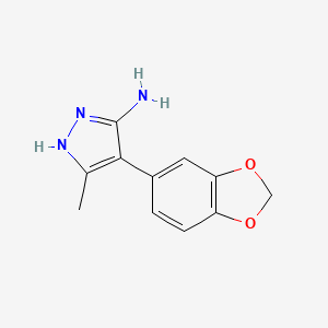 4-(2H-1,3-benzodioxol-5-yl)-5-methyl-1H-pyrazol-3-amine