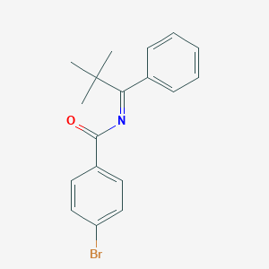 molecular formula C18H18BrNO B273704 4-bromo-N-(2,2-dimethyl-1-phenylpropylidene)benzamide 