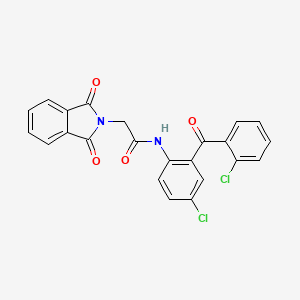 molecular formula C23H14Cl2N2O4 B2737053 N-(4-氯-2-(2-氯苯甲酰)苯基)-2-(1,3-二氧杂-2-吲哚啉-2-基)乙酰胺 CAS No. 50436-53-8