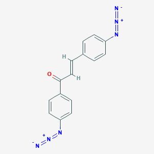 molecular formula C15H10N6O B273706 1,3-Bis(4-azidophenyl)-2-propen-1-one 