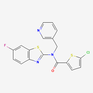 5-chloro-N-(6-fluorobenzo[d]thiazol-2-yl)-N-(pyridin-3-ylmethyl)thiophene-2-carboxamide
