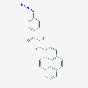 molecular formula C25H15N3O B273707 1-(4-Azidophenyl)-3-(1-pyrenyl)-2-propen-1-one 