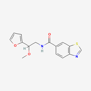 N-(2-(furan-2-yl)-2-methoxyethyl)benzo[d]thiazole-6-carboxamide
