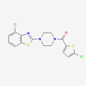(4-(4-Chlorobenzo[d]thiazol-2-yl)piperazin-1-yl)(5-chlorothiophen-2-yl)methanone