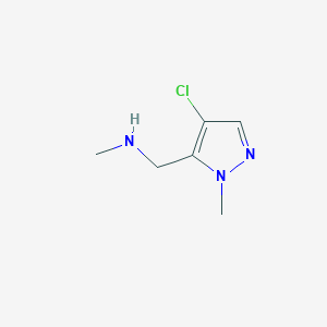 1-(4-chloro-1-methyl-1H-pyrazol-5-yl)-N-methylmethanamine