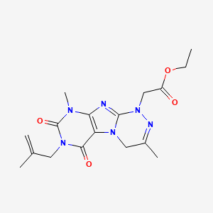 Ethyl 2-[3,9-dimethyl-7-(2-methylprop-2-enyl)-6,8-dioxo-4H-purino[8,7-c][1,2,4]triazin-1-yl]acetate