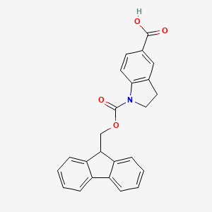 1-[(9H-Fluoren-9-ylmethoxy)carbonyl]-2,3-dihydro-1H-indole-5-carboxylic A+