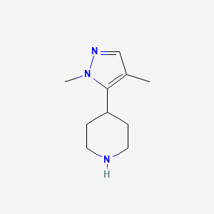 molecular formula C10H17N3 B2737126 4-(2,4-Dimethylpyrazol-3-yl)piperidine CAS No. 1540203-24-4