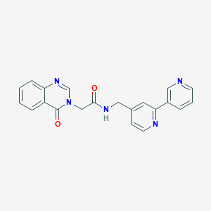 N-([2,3'-bipyridin]-4-ylmethyl)-2-(4-oxoquinazolin-3(4H)-yl)acetamide