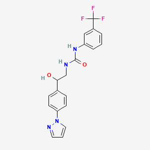 1-{2-hydroxy-2-[4-(1H-pyrazol-1-yl)phenyl]ethyl}-3-[3-(trifluoromethyl)phenyl]urea