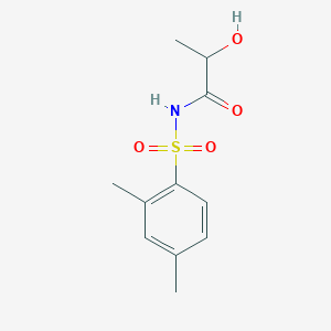 molecular formula C11H15NO4S B273713 N-(2,4-dimethylphenyl)sulfonyl-2-hydroxypropanamide 