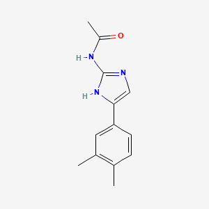 molecular formula C13H15N3O B2737134 N-[4-(3,4-dimethylphenyl)-1H-imidazol-2-yl]acetamide CAS No. 952958-65-5