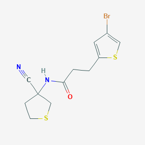 3-(4-Bromothiophen-2-YL)-N-(3-cyanothiolan-3-YL)propanamide