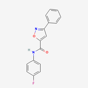 N-(4-fluorophenyl)-3-phenyl-5-isoxazolecarboxamide