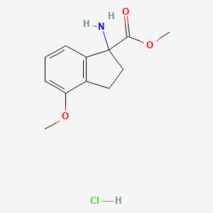 methyl 1-amino-4-methoxy-2,3-dihydro-1H-indene-1-carboxylate hydrochloride