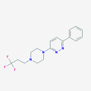 3-Phenyl-6-[4-(3,3,3-trifluoropropyl)piperazin-1-yl]pyridazine