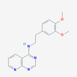 molecular formula C17H18N4O2 B2737173 N-[2-(3,4-Dimethoxyphenyl)ethyl]pyrido[2,3-d]pyrimidin-4-amine CAS No. 135000-21-4