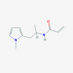 molecular formula C11H16N2O B2737179 N-[1-(1-Methylpyrrol-2-yl)propan-2-yl]prop-2-enamide CAS No. 2305491-25-0