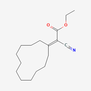Ethyl cyano(cyclododecylidene)acetate