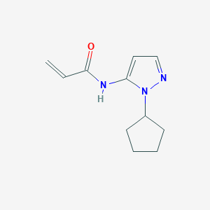 N-(2-Cyclopentylpyrazol-3-yl)prop-2-enamide