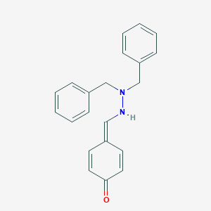 4-[(2,2-dibenzylhydrazinyl)methylidene]cyclohexa-2,5-dien-1-one