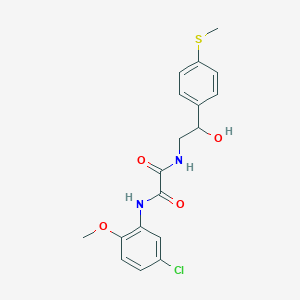 molecular formula C18H19ClN2O4S B2737194 N1-(5-chloro-2-methoxyphenyl)-N2-(2-hydroxy-2-(4-(methylthio)phenyl)ethyl)oxalamide CAS No. 1448035-60-6