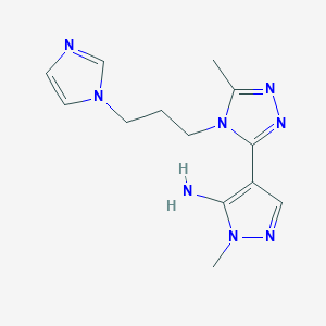 4-{4-[3-(1h-Imidazol-1-Yl)propyl]-5-Methyl-4h-1,2,4-Triazol-3-Yl}-1-Methyl-1h-Pyrazol-5-Amine