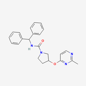 N-(diphenylmethyl)-3-[(2-methylpyrimidin-4-yl)oxy]pyrrolidine-1-carboxamide